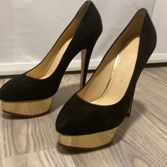 Never worn Charlotte Olympia Black platform heels - Picture 1 of 3
